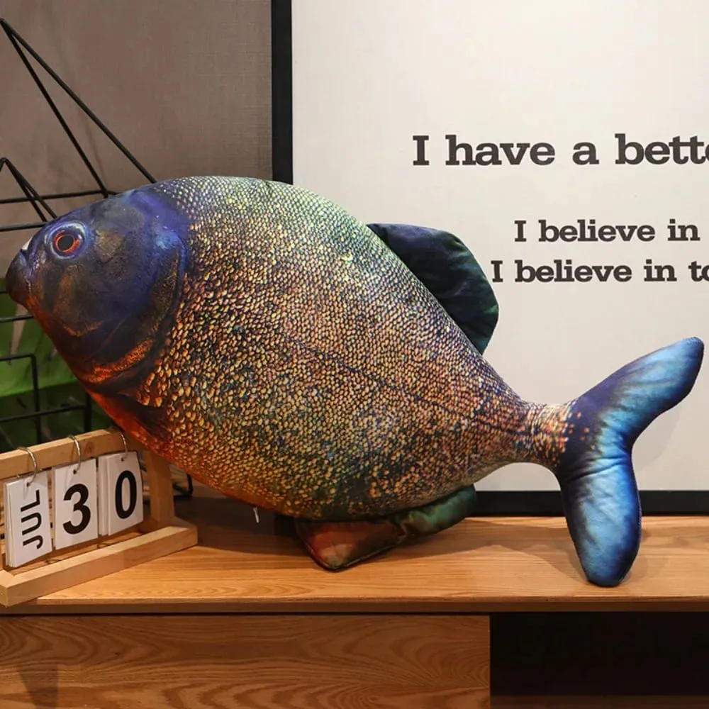 Sofa Cushion Perch Simulation Fish Pillow Stuffed PP Cotton Cartoon Fish Soft Grouper Fish Anime Pillow Home Decoration — image 16