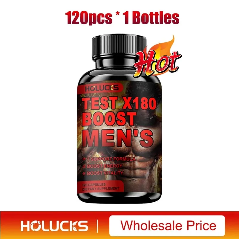 Test X180 Ignite Total Testosterone Booster for Men with Fenugreek Seed Build Lean Muscle Improve Energy & Performance