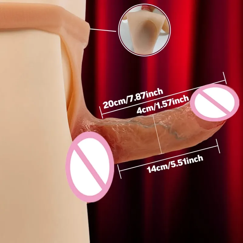 Wearable Dildo Panty Harness Strap On Dildo Adult Women Sex Toy High Elastic Silicone Large Dick Clitoris Stimulator Lesbian Toy — image 9