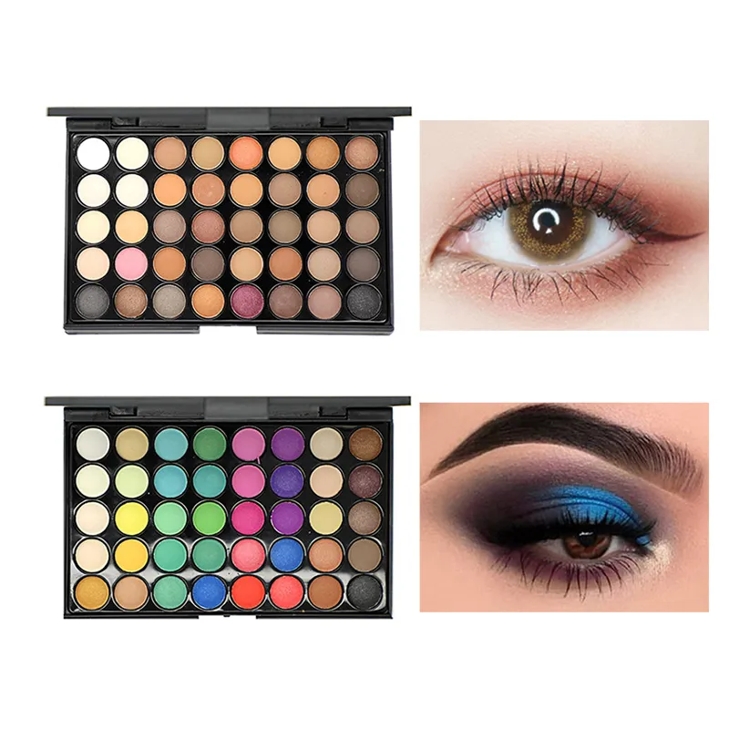 40 Colors Glitter Eyeshadow Palette Matte Waterproof Long Lasting Pressed Powder Earth Tone Women Eye Makeup Palette Cosmetics — image 2