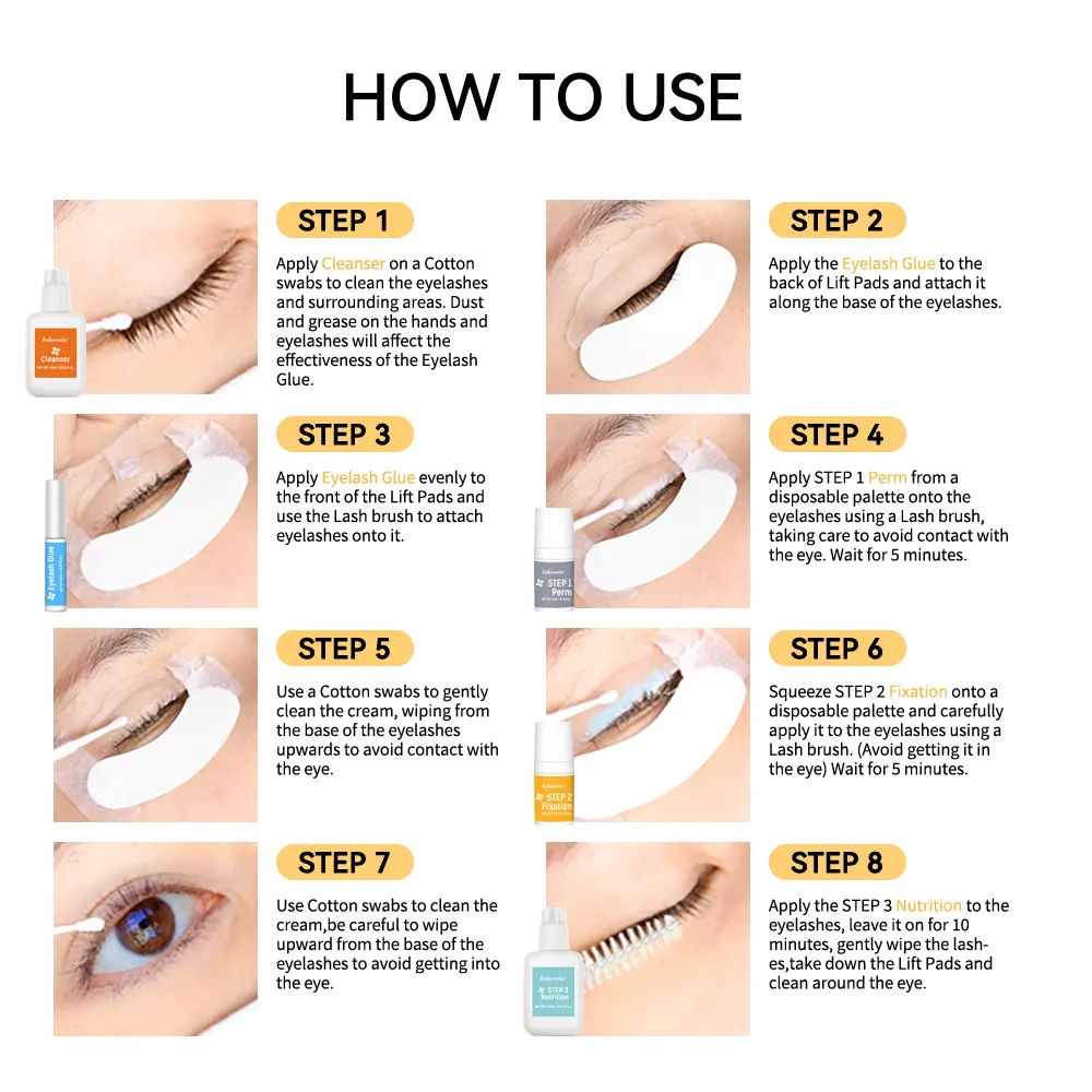 Eyelashes Lifting Kit Beauty Set Of Curly Eyelashes Eyebrow And Eyelashes Enhance Appearance Of Curly Tools Lash Perm Eye Makeup