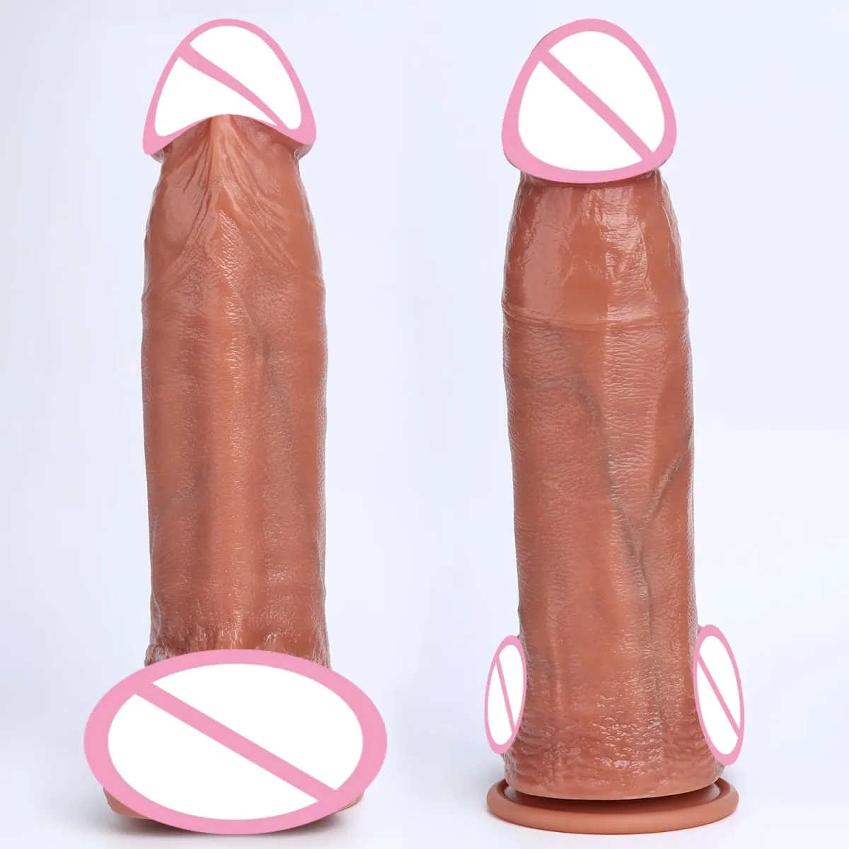 3 rozmiary realistyczne XXL gruby penis miękkiego silikonu Dildo męskie genitalia masturbacja pochwy z przyssawką Dick kobieta Anal Sex zabawki 18 — image 6