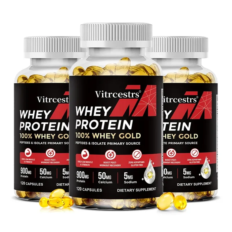 Whey Protein Capsules – High Concentration Promotes Post-workout Recovery Build Abdominal Muscle & Athletic — image 10