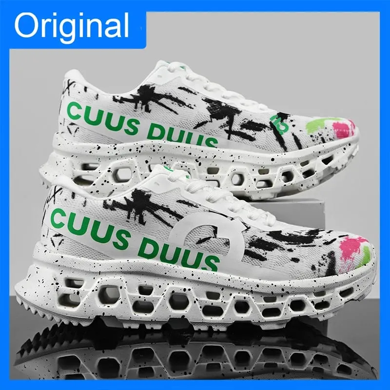 Men Sneakers High-quality Mesh Breathable Hollow Out Soft Sole Rebound Anti Slip Marathon Sports Shoes Comfort Outdoor Running — image 5