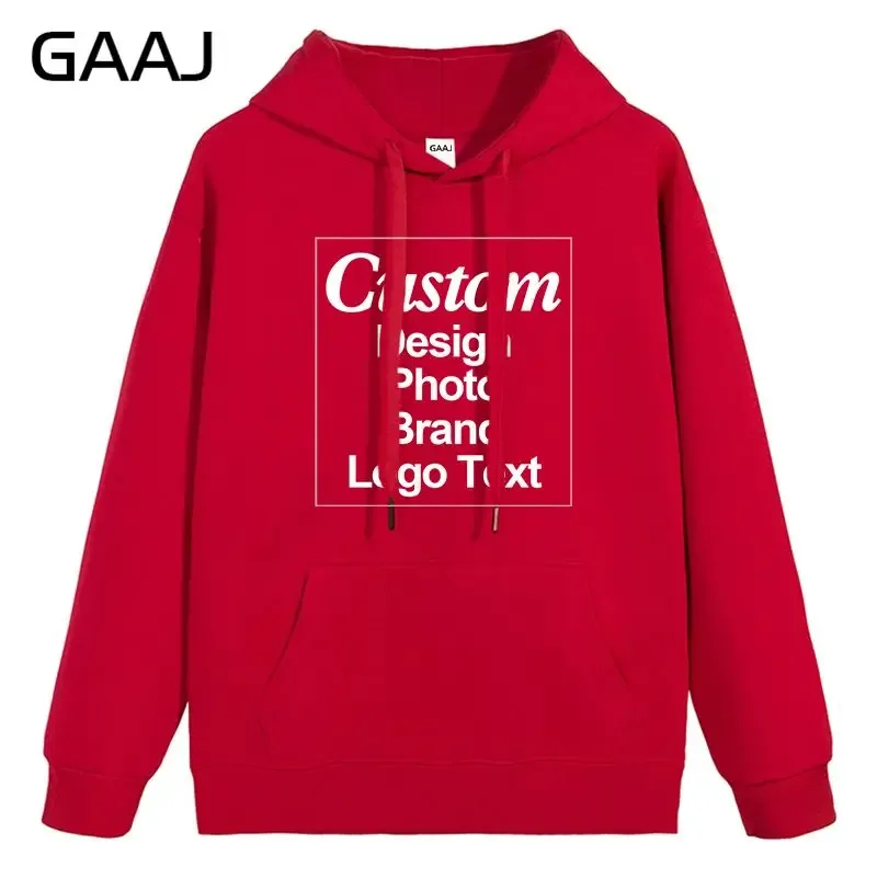 High Quality Custom Hoodie Cotton Sweatshirt Print Embroidery Brand Logo Text Photo Design Men Women Famliy Team Clothing 300g