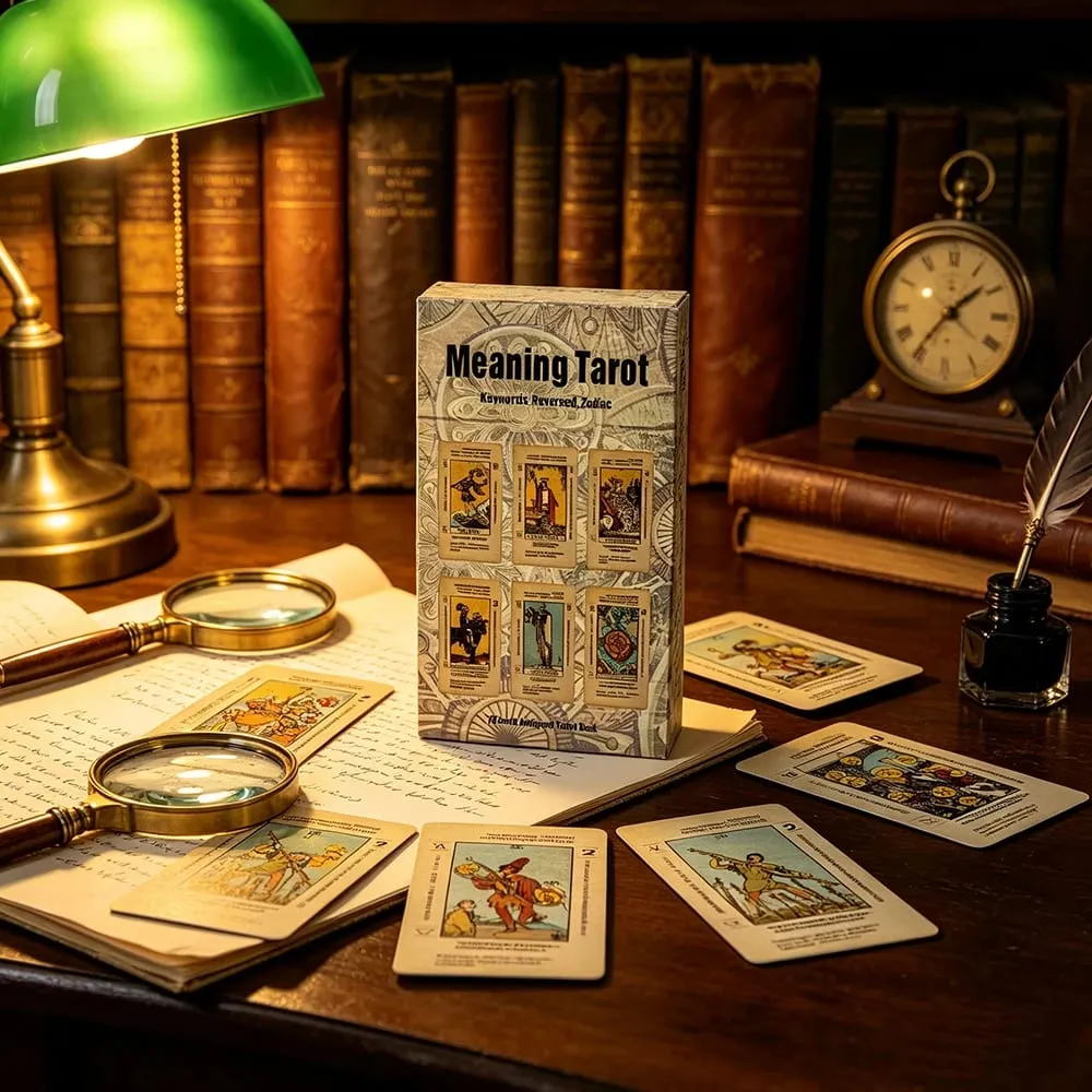 Meaning Tarot Deck 78 Cards With Keywords Meanings On Cards Fortune Telling Divination Cards Game For Beginner Tarot Readers — image 2