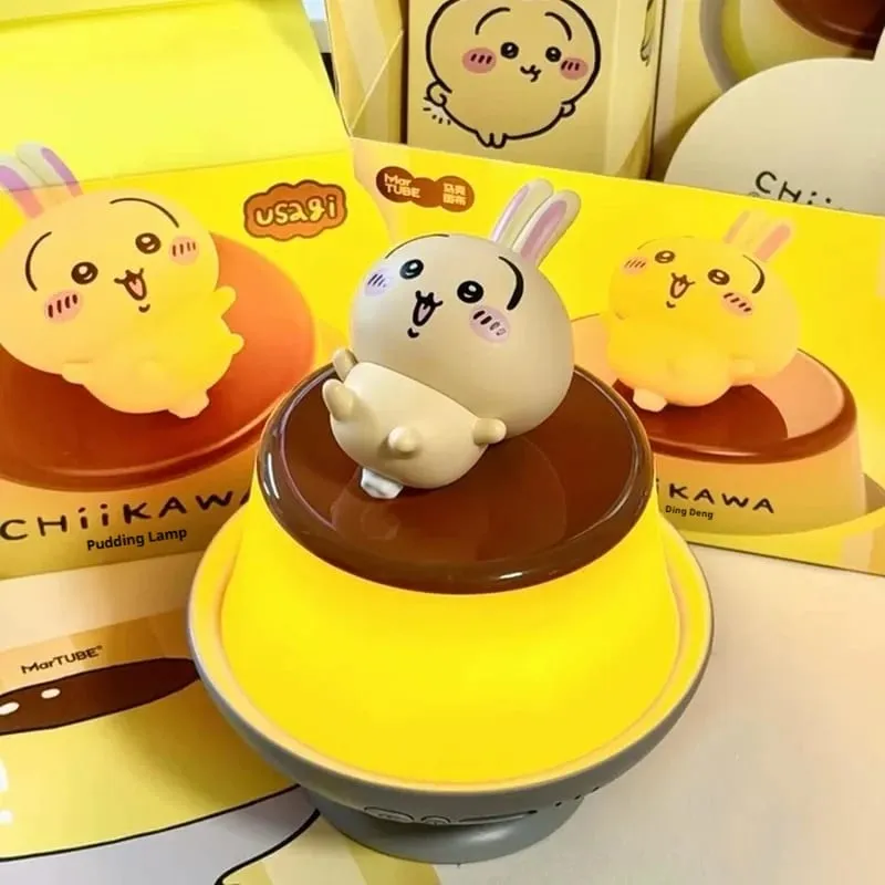 Chiikawa Pudding Lamp Kawaii Hachiware Usagi Desktop Ornament Toy Birthday Gift Anime Fans Bedroom Bedhead Atmosphere Lighting — image 6