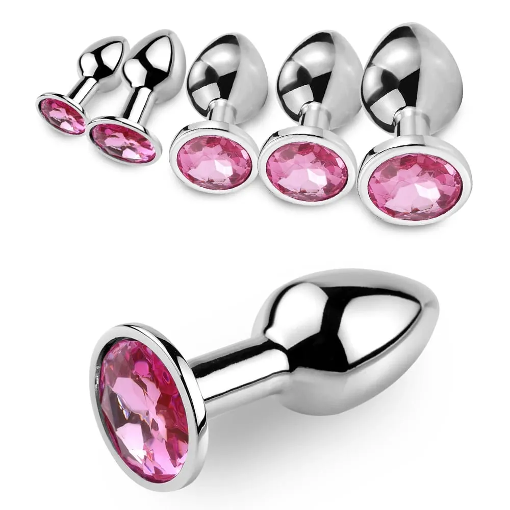 Metal Anal plug butt plug Sex Toys Butt Toys For Women Men Couples Adult Game Masturbator Anal Diamond 5 Size SM Adult Sex Toy — image 1