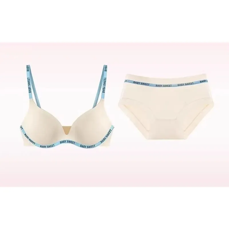 Hot Dopamine Bright Color Seamless Lingerie Set Sexy Push Up Small Breast Enhancer Wireless Comfort Daily Wear Plus Size 32-38 — image 3