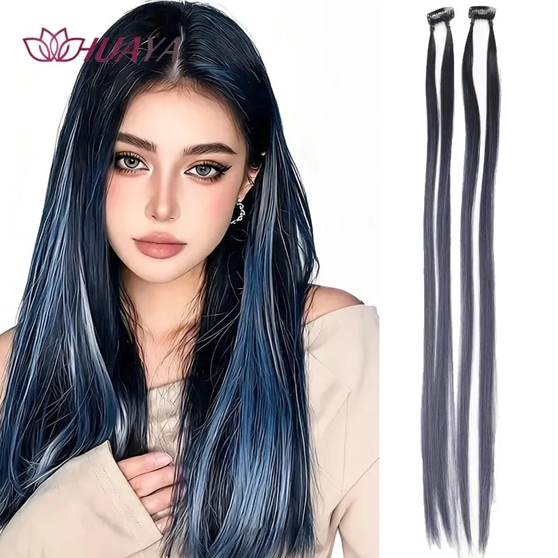 24‑Inch Clip‑in Face‑Framing Highlight Synthetic Hair Extensions Easy to Wear Suitable for Daily Look Parties and Cosplay — image 8