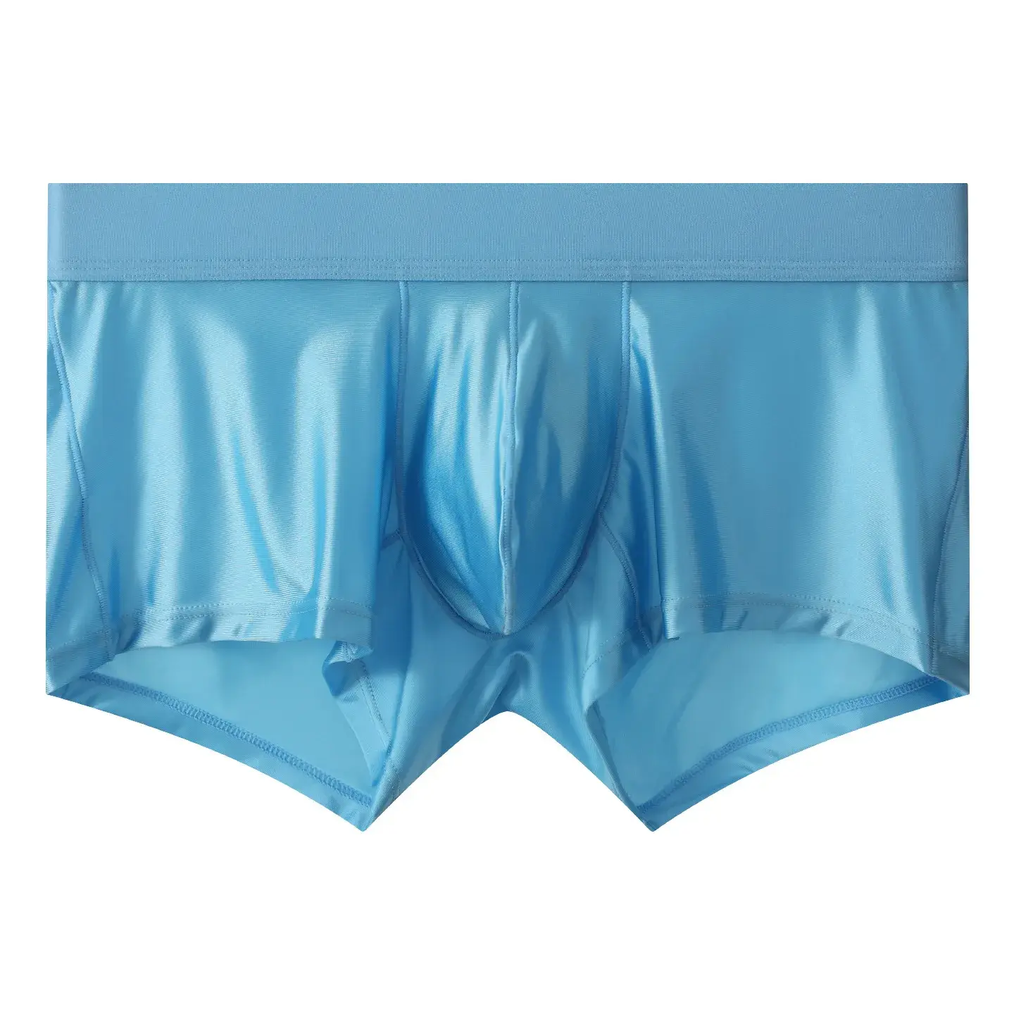 Mens Underwear Boxer Shorts Man Solid Slim Nylon Panties Cueca Middle Waist JJ Pouch Underpants Male Boxers Ropa Plus Size M-XXL — image 5