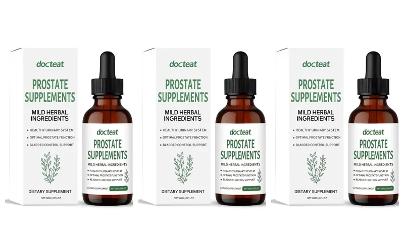 Docteat Prostate Support Liquid Drops Saw Palmetto Nettle Root Pumpkin Seed Extract Men's Daily Wellness 60ml 2 fl oz 30 Days — image 8