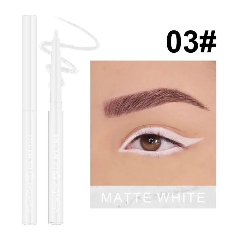 Waterproof Black Brown Eyeliner Gel Pencil Matte Smooth Quick Dry Easy Wear Pearlescent Eyeshadow Eye Liner Pen Makeup for Eyes — image 17