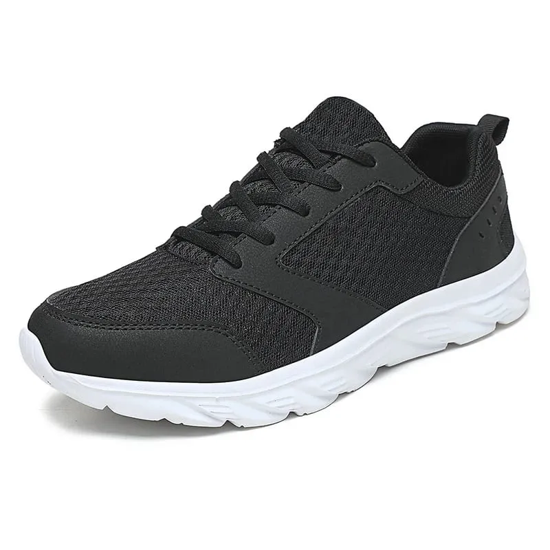 Men's Casual Sports Shoes Men's Shoes Black Mesh Breathable Running Shoes Men's Soft Bottom Light Flat Bottom Work Shoes — image 8