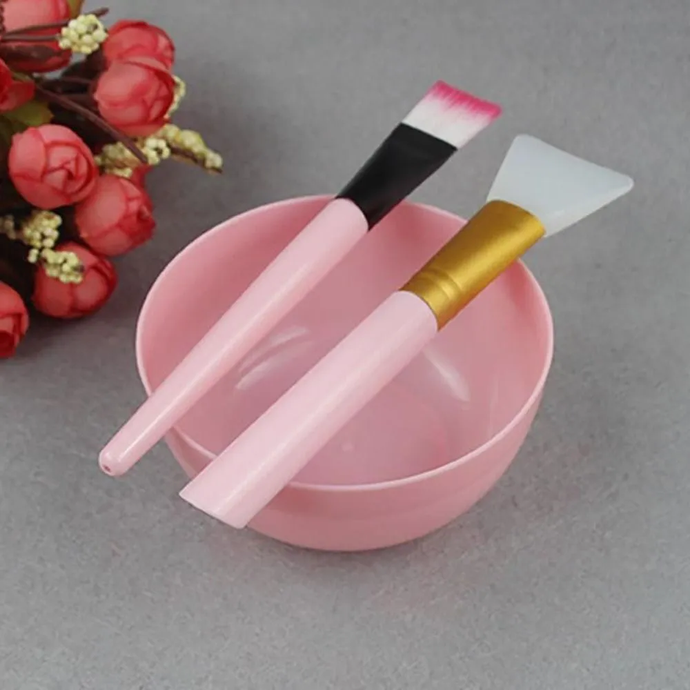 Sada misky na míchání pleťové masky DIY Nástroj na míchání obličejové masky se silikonovou maskou Mísa na make-up štětce Špachtle Krása Péče o pleť Krása Zdraví