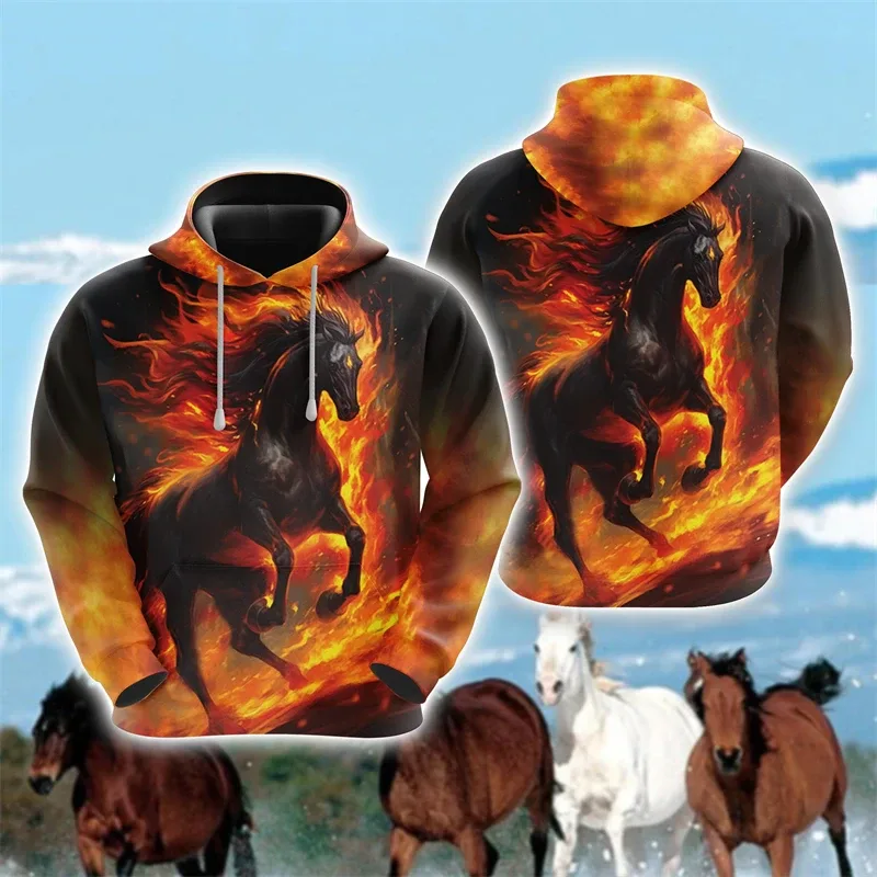 Animal Horse 3D Print Hoodies Autumn Men Women Casual Fashion Oversized Sweatshirts Hoodie Male Pullovers Tracksuit Man Clothing — image 22