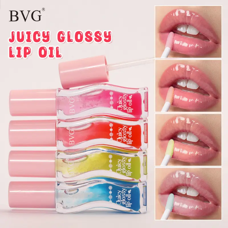 Garrafa de onda Juicy Lip Oil Transparente Brilhante Lip Plumper Hidratante Lip Gloss Maquiagem diária para lábios — image 2