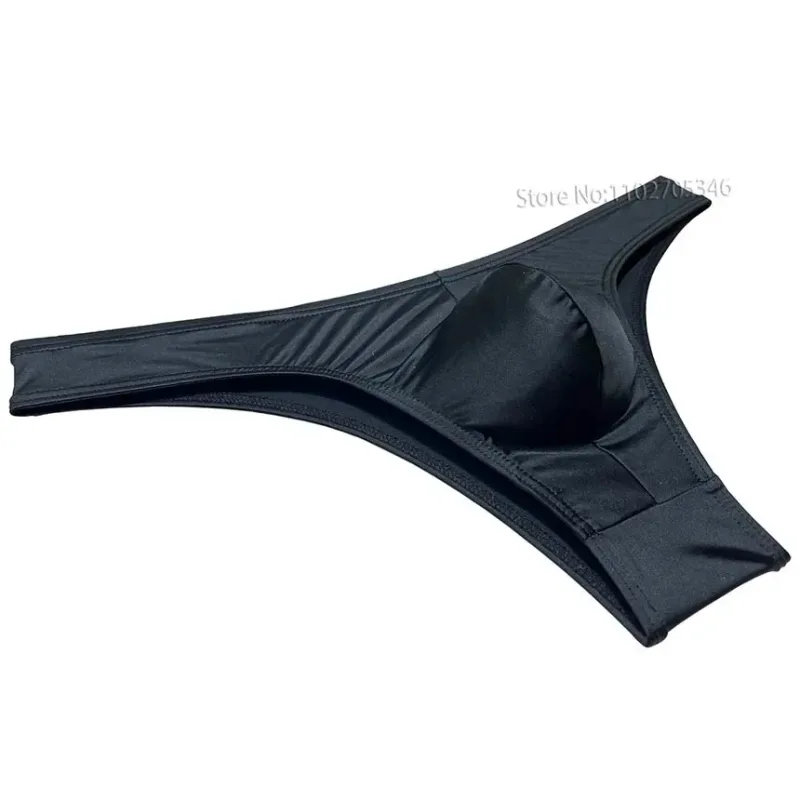 Silky Smooth Bikini Briefs Men's Enhance Pouch Micro Underwear Slip Sexy Beach Briefs Breathable Sissy Panties Pool