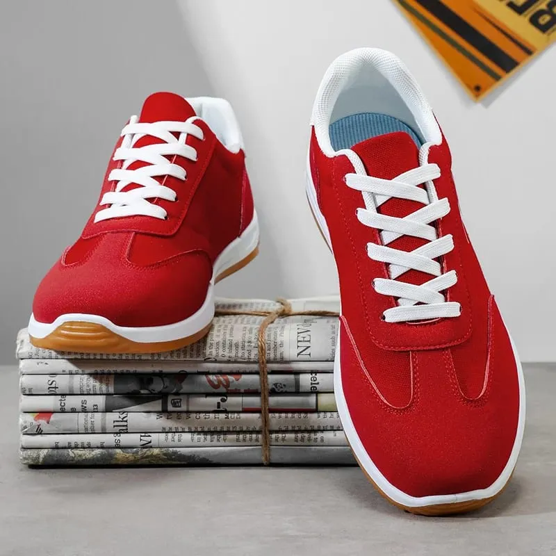 Scarpe da uomo Scarpe alla moda primavera e autunno Nuovi modelli transfrontalieri Bianco Nero Rosso Scarpe sportive Scarpe casual versatili basse da uomo traspiranti con suola morbida — image 8
