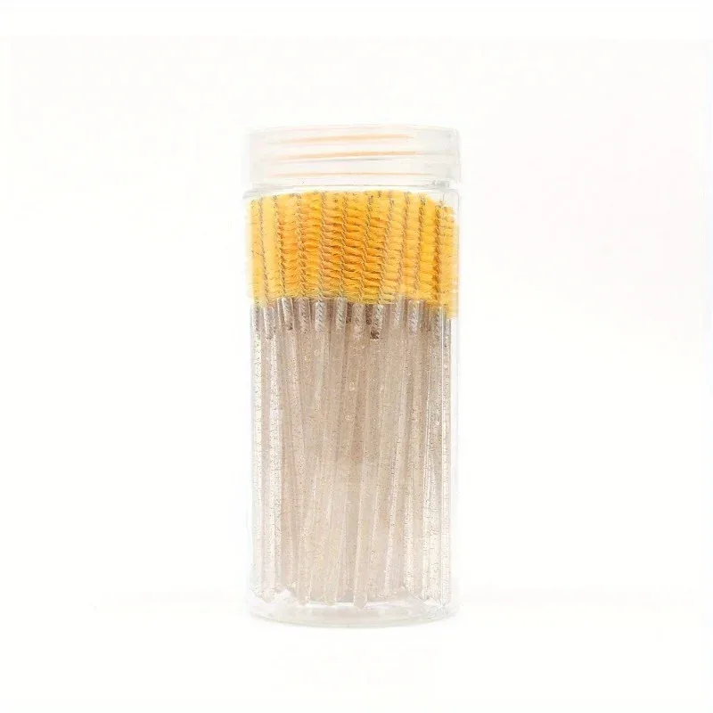 50pcs Disposable Mascara Wand Eyelash Brush Crystal Eyebrow Shaper Brush For Eyelash Extension Makeup Brushes Applicators — image 14