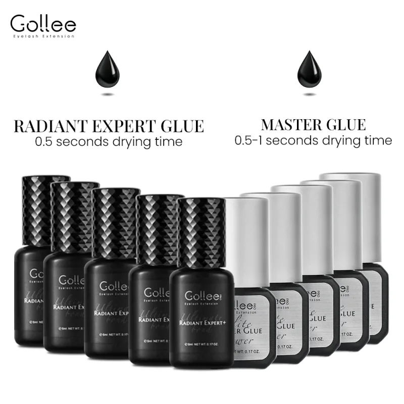 Gollee 0.5-1s Fast Dry Glue for Eyelash Extension Hypoallergenic Lash Extension Glue for Professional Artists Eyelashes Supplies — image 12