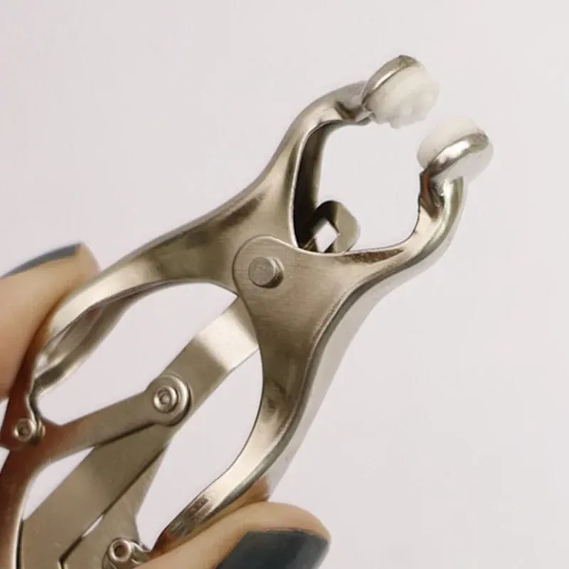 Metal Nipple Clamps Clips With Chain Clitoris Stimulator Steel Nipple Breast Clamps Slave Bondage Flirting Women Sex Toy