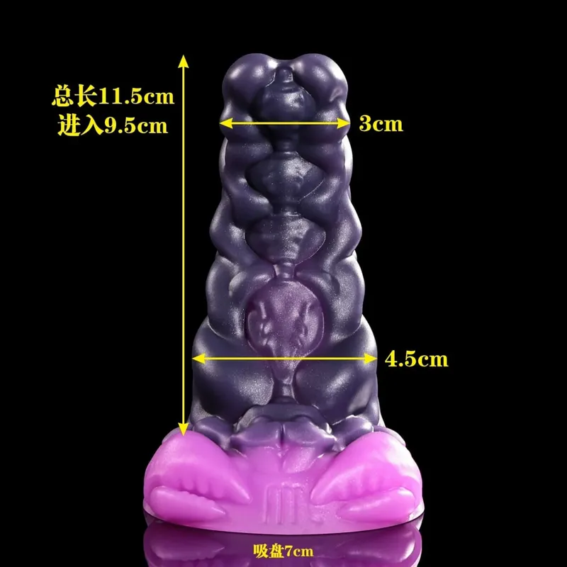 12 Zodiac Signs Series Alien-shaped Penis Realistic Dildo Vaginal Anal G-spot Stimulator with Suction Cup Orgasm Adult Sex Toys — image 14