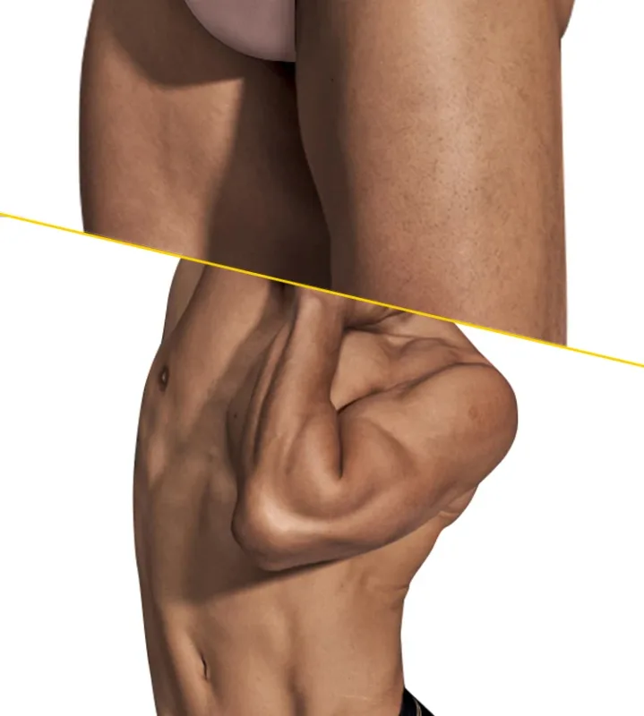 กางเกงชายไม่มีรอยต่อสะโพก Mens Underwaer ขนาดใหญ่กว้าง 5 ซม.แถบยืดหยุ่นอิสระ Codpiece สั้นกางเกง — image 27