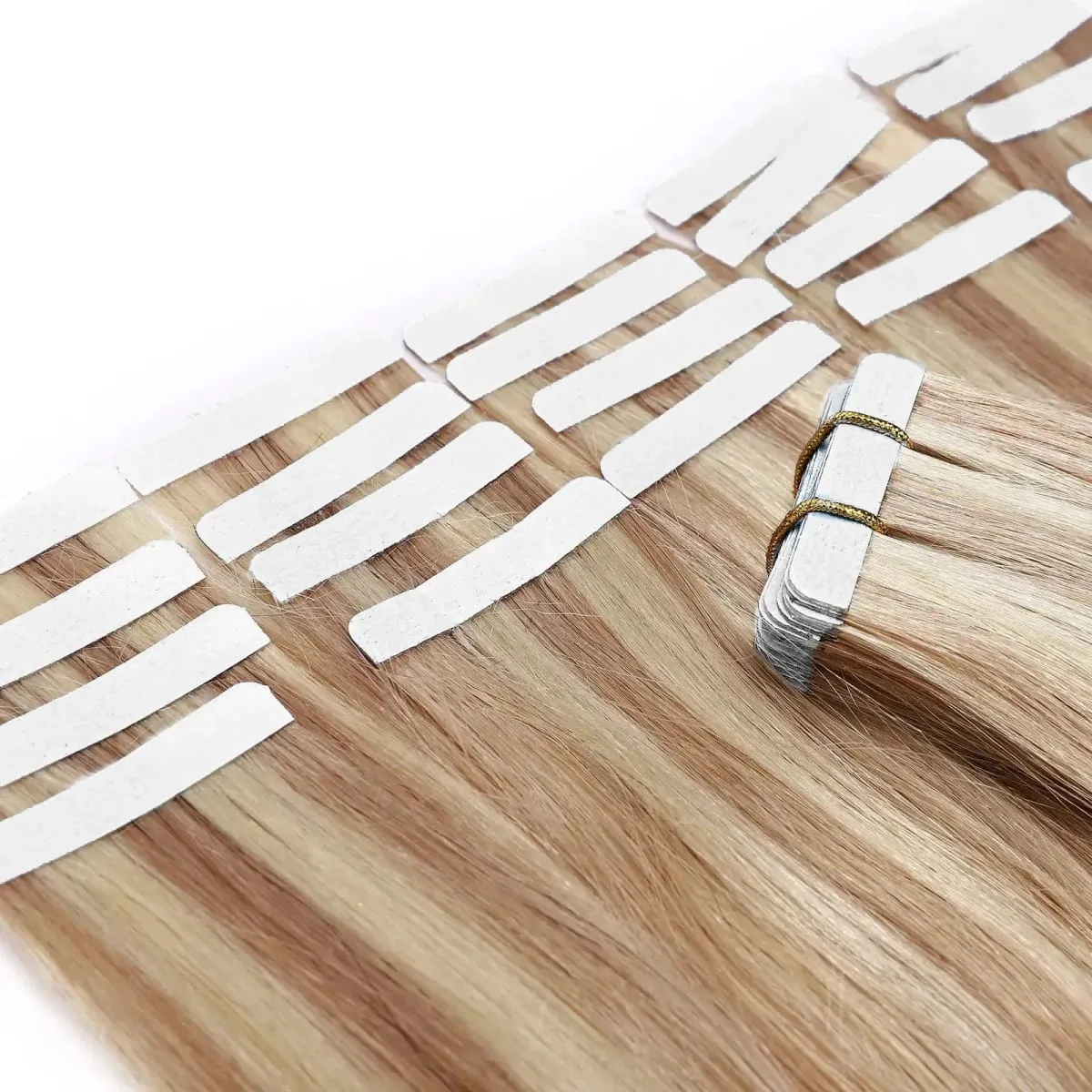Real Human Hair Straight Tape In Extensions Double Sided For Skin Weft Tape In Hair Extensions 20Pcs Seamless Hair Extensions — image 7