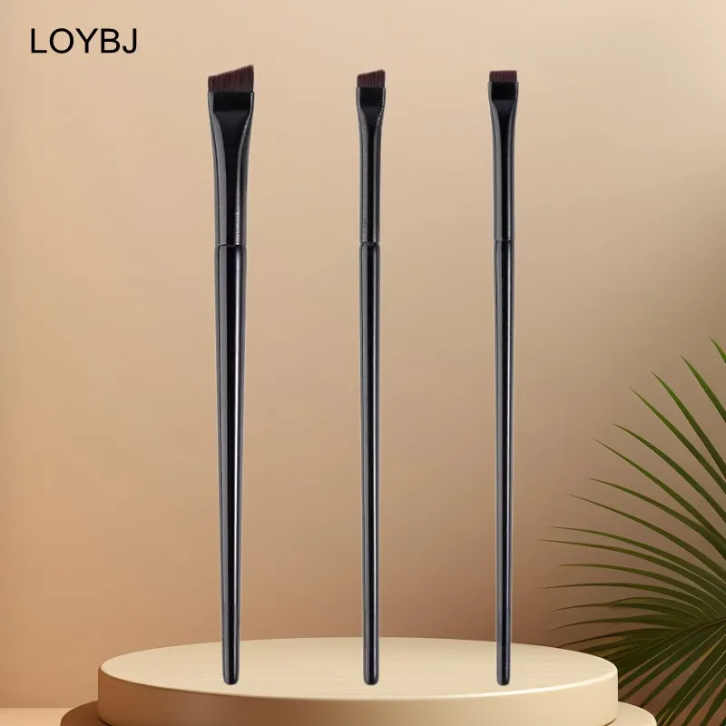 3/6/9/15/30PCS Ultra Thin Blade Eyeliner Brush Set Fine Angle Flat Eyebrow Brush Under The Eyes Flat Head Precise Detail Brushes — image 6