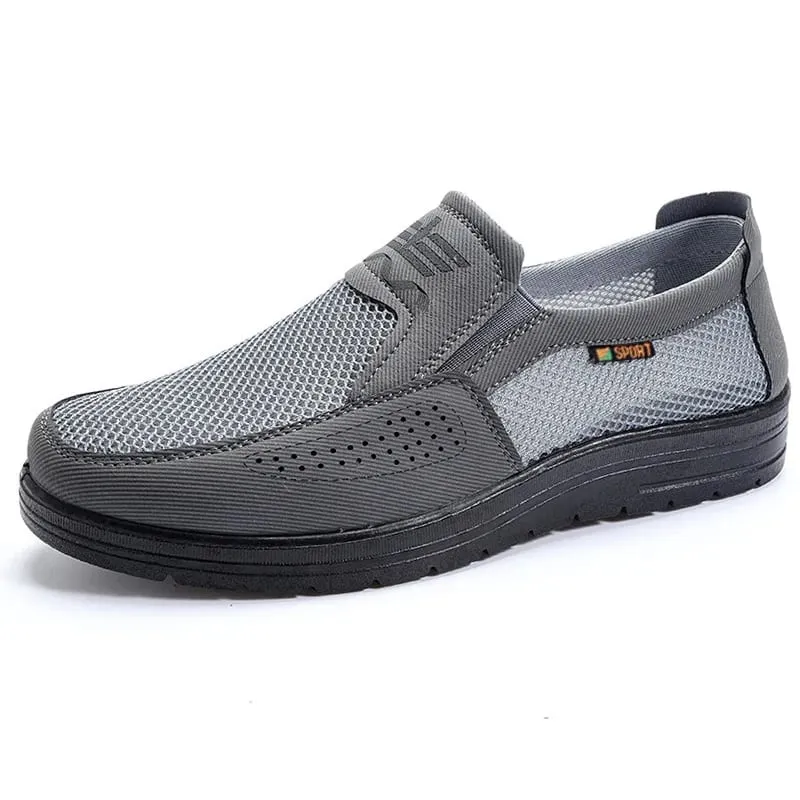 Herresko 2025 Sommer Casual Sneakers Åndbar Mesh Chunky Sole Overkommelig gratis forsendelse — image 4