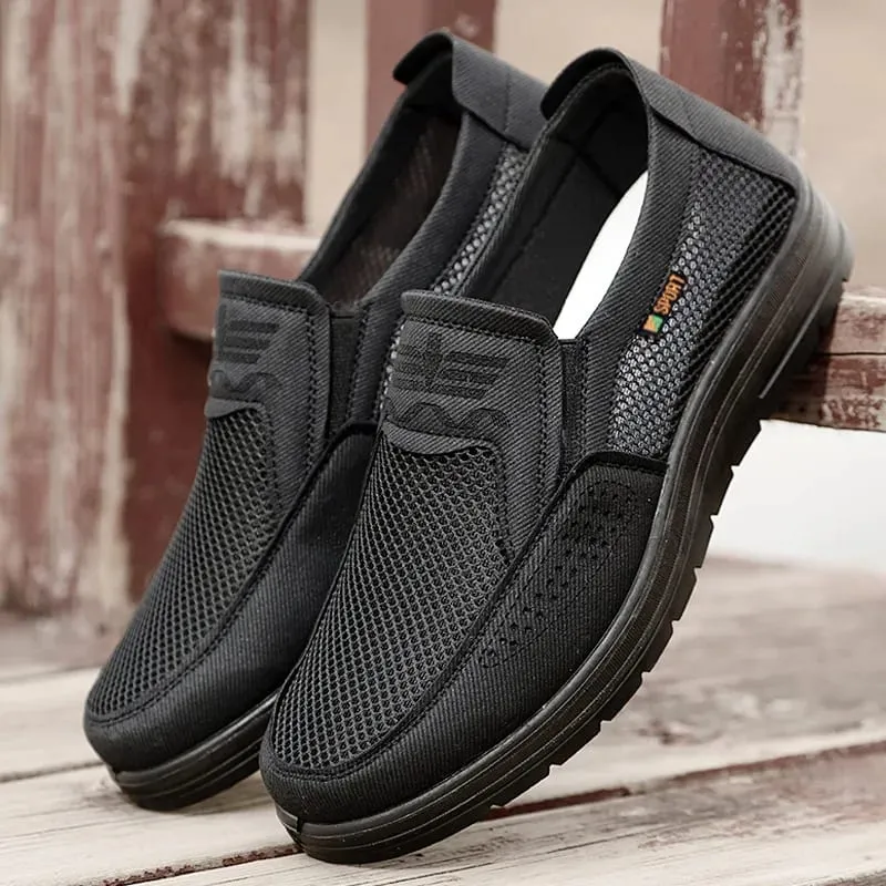Herresko 2025 Sommer Casual Sneakers Åndbar Mesh Chunky Sole Overkommelig gratis forsendelse — image 2