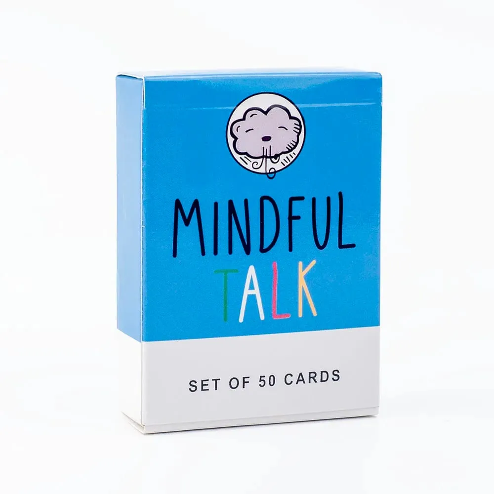 Mindful Talk Board Game 50 Cards Ice Breaker Social Gathering Closer Friends Funny and Meaningful Party Game
