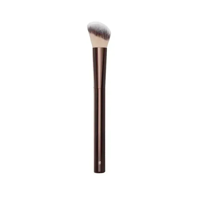 N ° 15 sablier Blush brosse coudée Contour Blush pointillé brosse joues crème liquide fards à joues pinceaux de maquillage crème Blush brosse