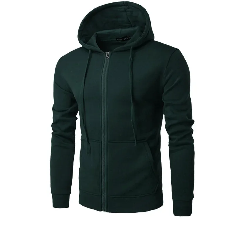 spring autumn Men Sweatshirts Long Sleeve Hoodie Zipper cardigan Male/woman Hoodies Sweatshirt Slim Fit Hoodie Male Clothing — image 8