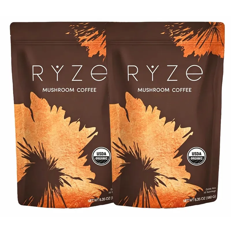 Medium Roast Instant Coffee Powder Mushroom Coffee for Energy Focus Digestion Immunity — image 8