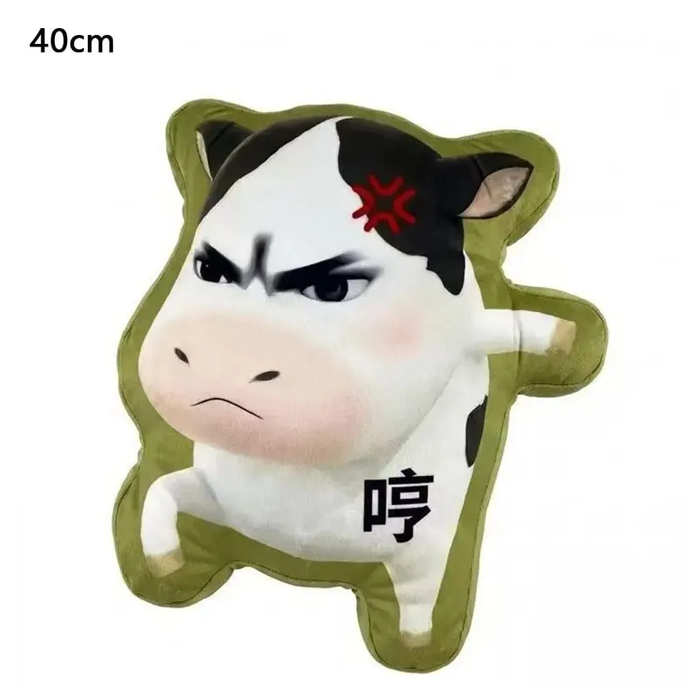 Cute Abstract Cow Cushion Sofa Decor Cartoon Throw Pillow Multifunctional Home Decor — image 7