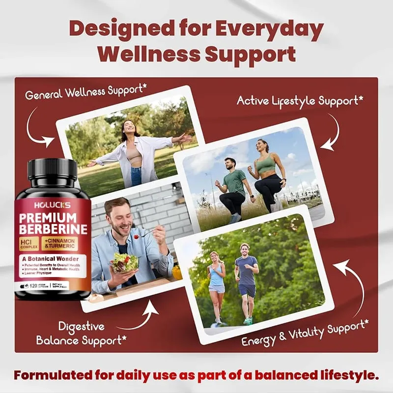 High-Potency Berberine Supplement Support Insulin Sensitivity & Healthy Cholesterol Hormonal Balance Aids Healthy Metabolism