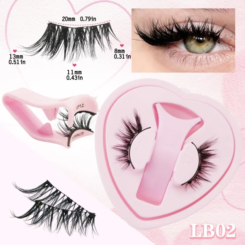 1 Pair Magnetic Eyelashes Fluffy Soft False Lashes With Tweezers Makeup Tool Magnetic Lashes Natural Faux 3D Mink Eyelashes — image 9