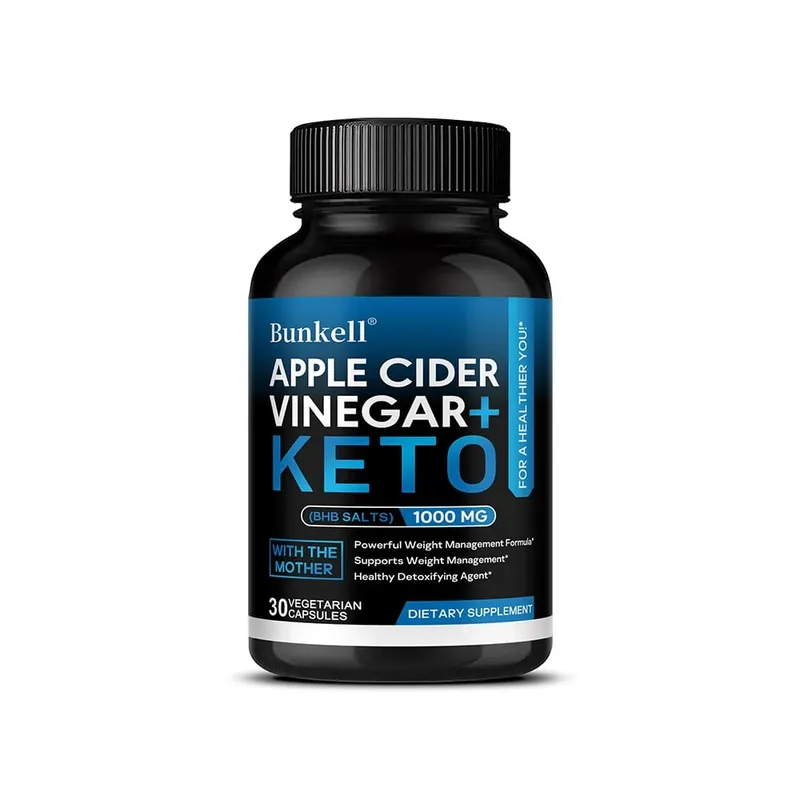 Keto Apple Cider Vinegar Capsules 1000mg Support Metabolic Function Digestion Appetite Management & Body Cleansing
