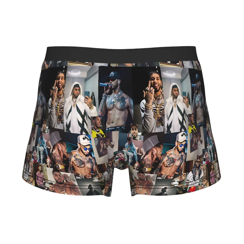 Male Funny A-Anuel AA Underwear Boxer Briefs Stretch Shorts Panties Underpants — image 4