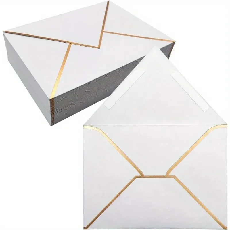 100 Pcs Western Style Envelopes Invitation Envelopes for Birthday Greeting Cards Postcards Letter Paper Party Invite Stationery Supplies — image 10