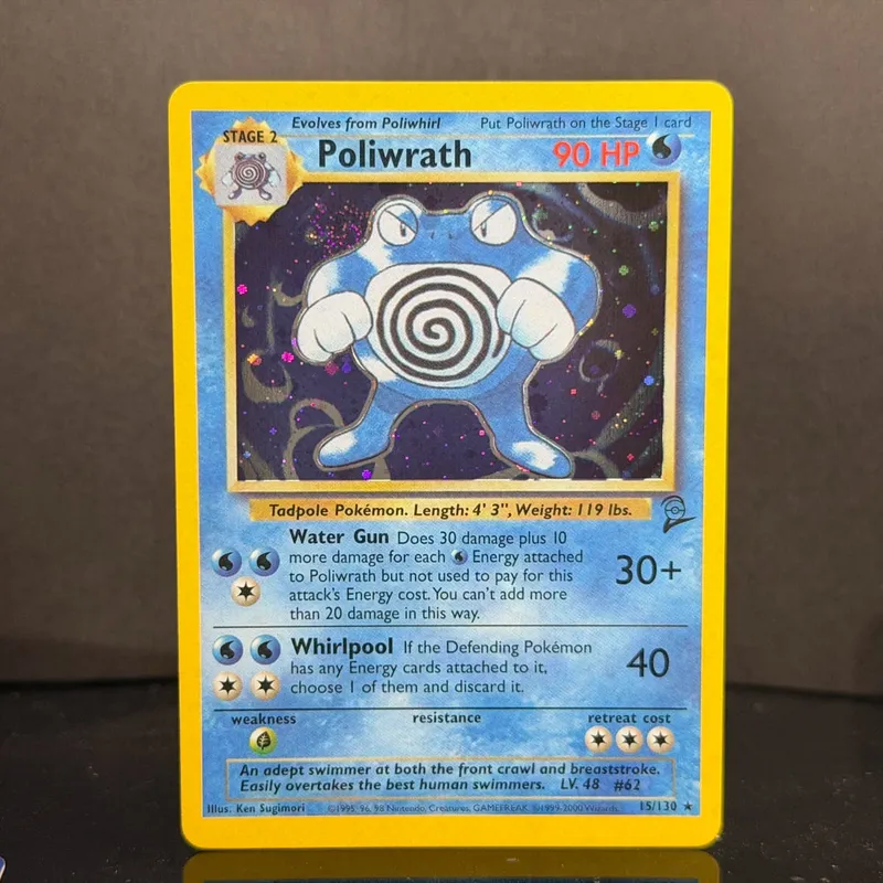 Pocket 2000 Base Set 2 OG Nostalgia Collectible Hitmonchan Scyther Clefable Pidgeot Mewtwo Traditional Holo Proxy — image 20