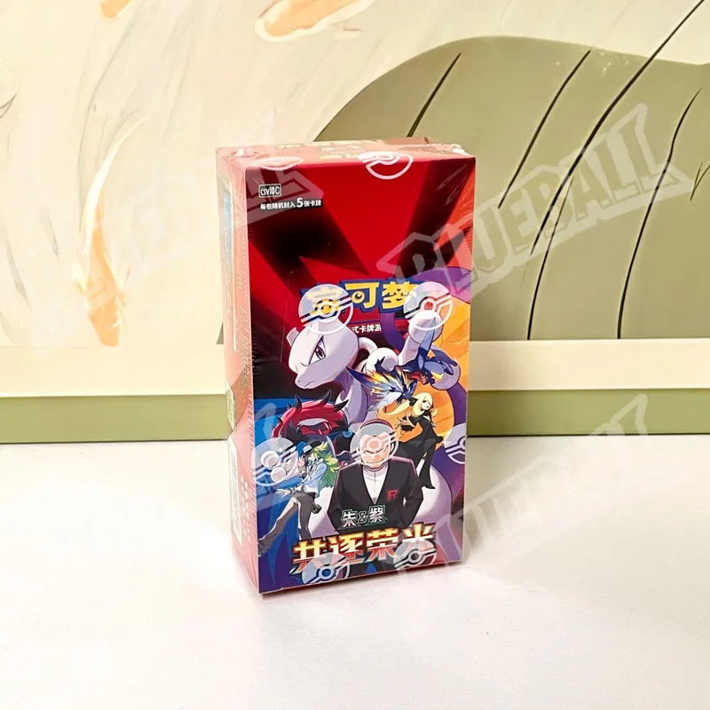 Оригинальный пакет с драгоценными камнями Pokemon Scarlet Violet Vol6, тонкая коробка TCG, коллекционные боевые коллекционные карточки, упрощенная китайская версия, игрушки в подарок — image 18