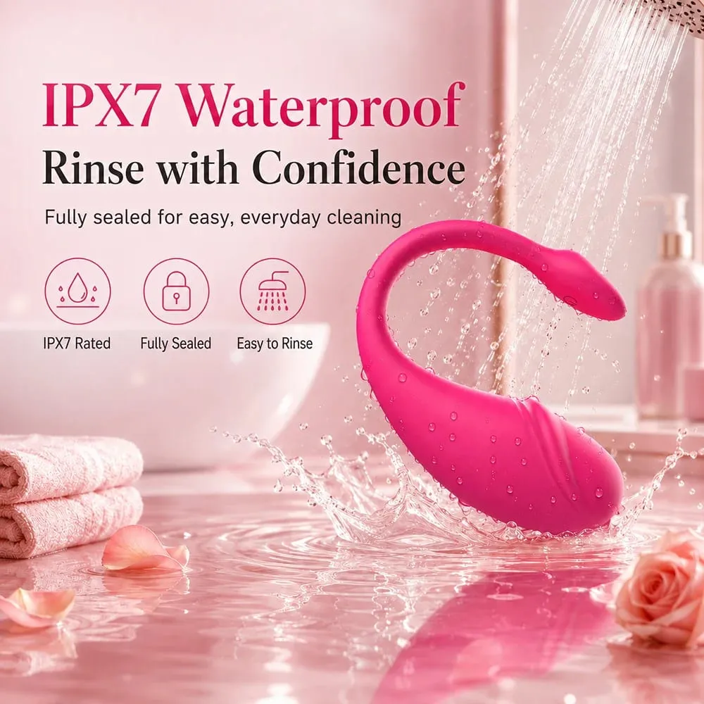 9 Modes Liquid Silicone Egg for Women Couples G Spot Clit Vaginal Vibrator Bluetooth APP Remote Control Adult Sex Toys
