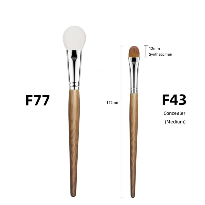 Natural Hair Blush Brush Face Highlighter Shadow Makeup Brushes Natural Goat Hairs Bronzer Pro Essential Cosmetic Tools