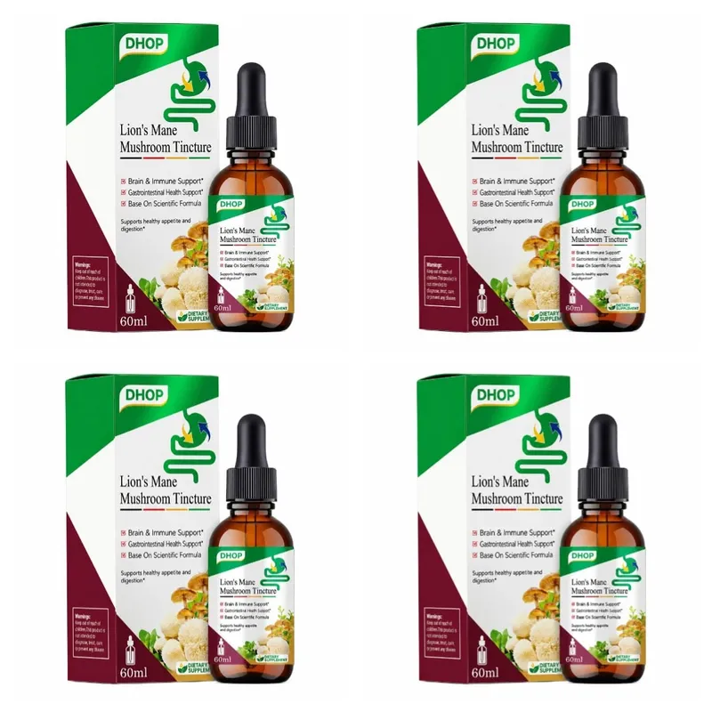 Lion's Mane Mushroom Extract Drops 60ml Hericium Erinaceus Supports Brain Immune Health Vegan Liquid Supplement for Adults — image 10