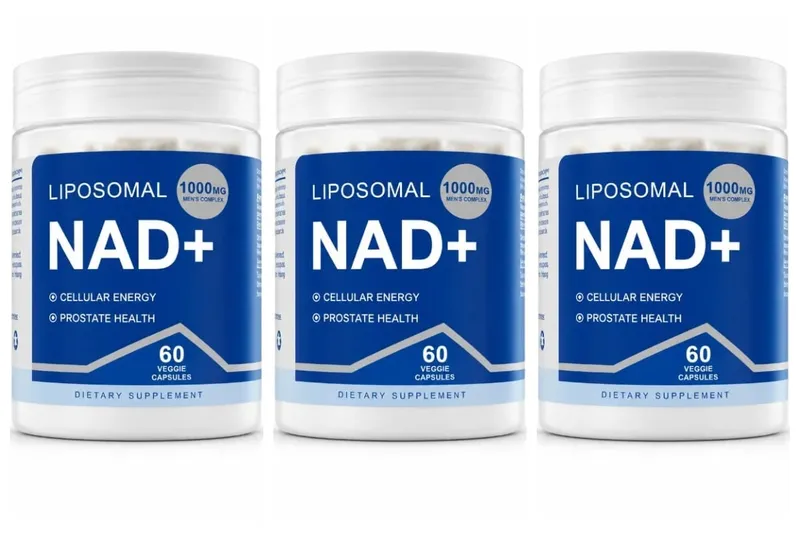 NAD+ Men's Complex Capsules Cellular Energy Support Resveratrol Maca Prostate Health and Urinary Comfort Support 60 Capsules