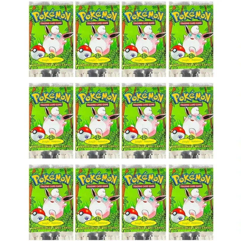 Pokémon Booster Packs Base Fossil Jungle 9 single bags 1 pack/11 Cards and Booster Box 3 1Box/36 Packs models Proxy Game Cards