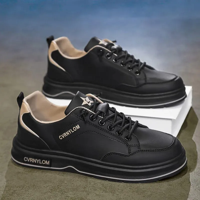 Spring Summer Men Sneakers Breathable Casual Board Shoes Platform Chunky Slip-On Lightweight Walking Footwear Trendy Male — image 8
